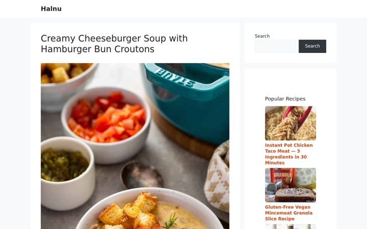 Screenshot of halnu.com