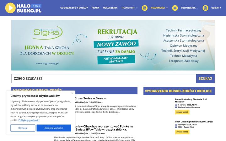 Screenshot of halobusko.pl