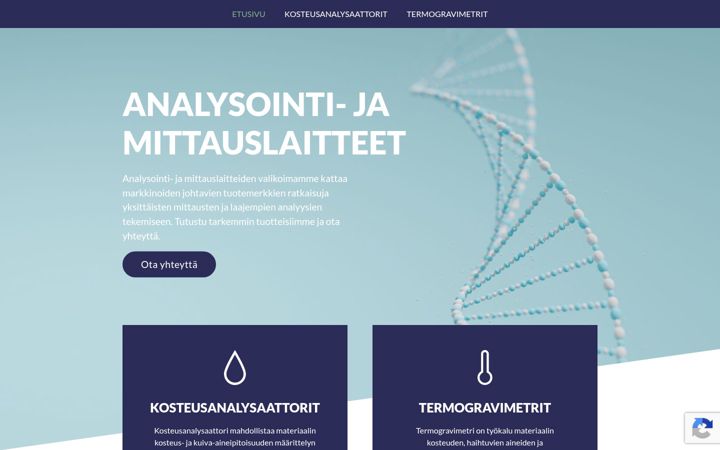 Screenshot of halogeenikuivain.fi