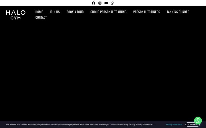 Screenshot of halogym.co.uk
