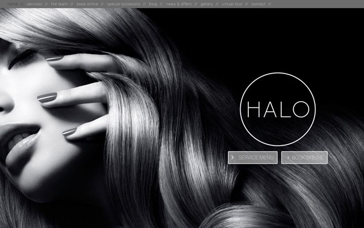 Screenshot of halohairgroup.co.uk