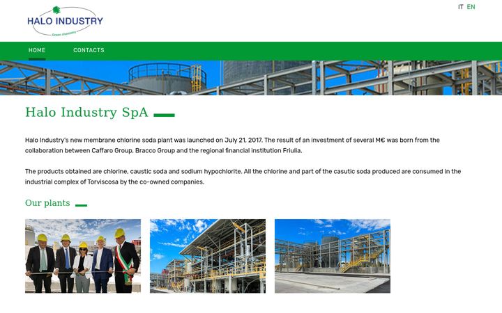 Screenshot of haloindustry.it