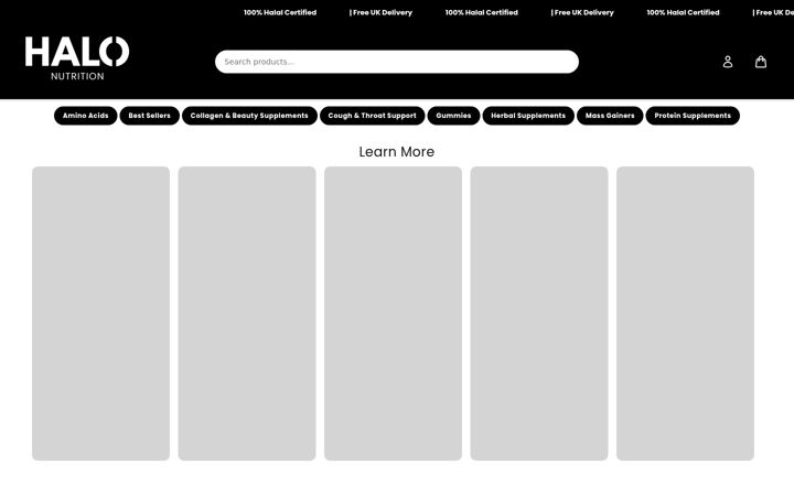 Screenshot of halonutrition.co.uk
