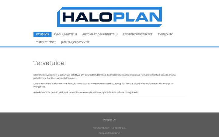 Screenshot of haloplan.fi