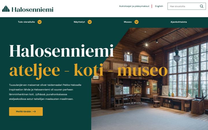 Screenshot of halosenniemi.fi