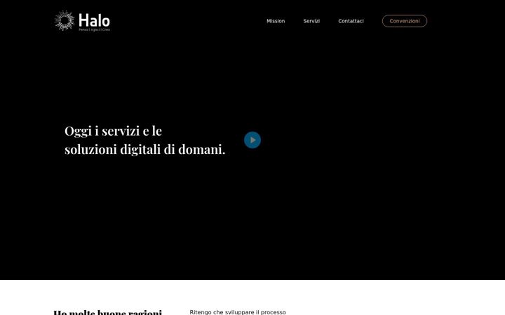 Screenshot of halosrl.it