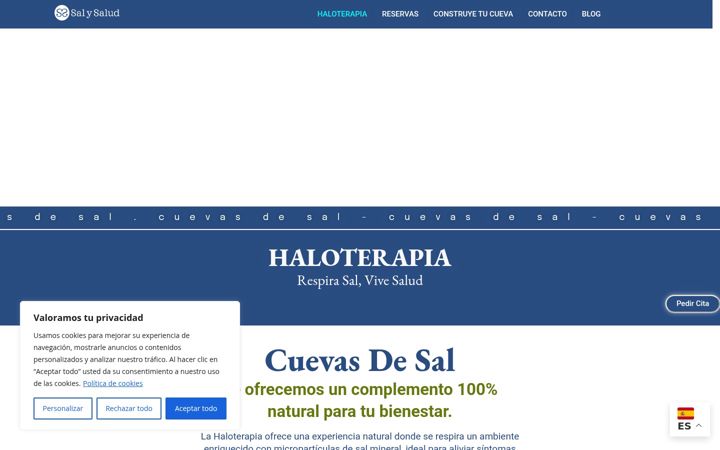 Screenshot of haloterapia.es