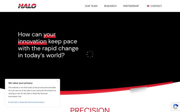 Screenshot of halowindtunnel.com