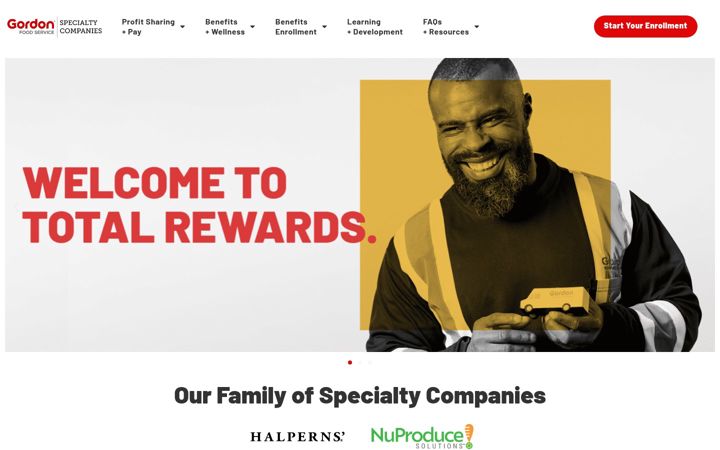 Screenshot of halpernsbenefits.com