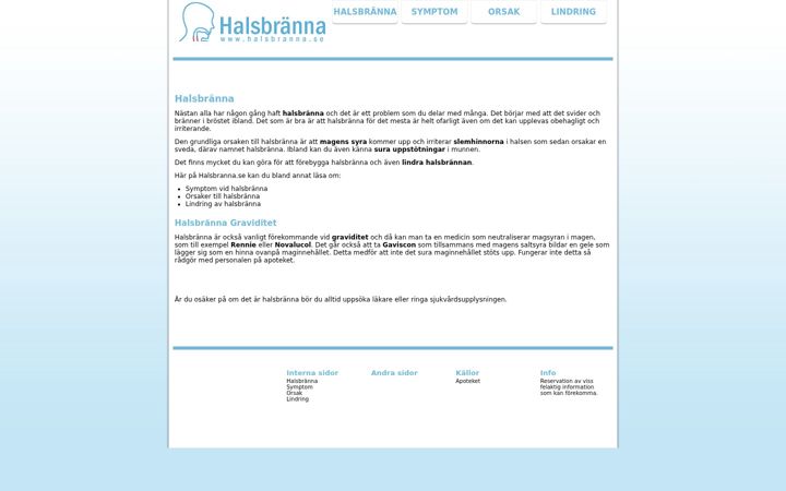 Screenshot of halsbranna.se