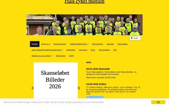 Screenshot of halscykelmotion.dk