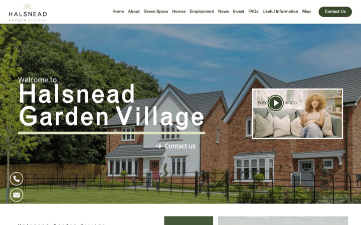 Screenshot of halsneadgardenvillage.co.uk