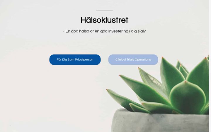 Screenshot of halsoklustret.se