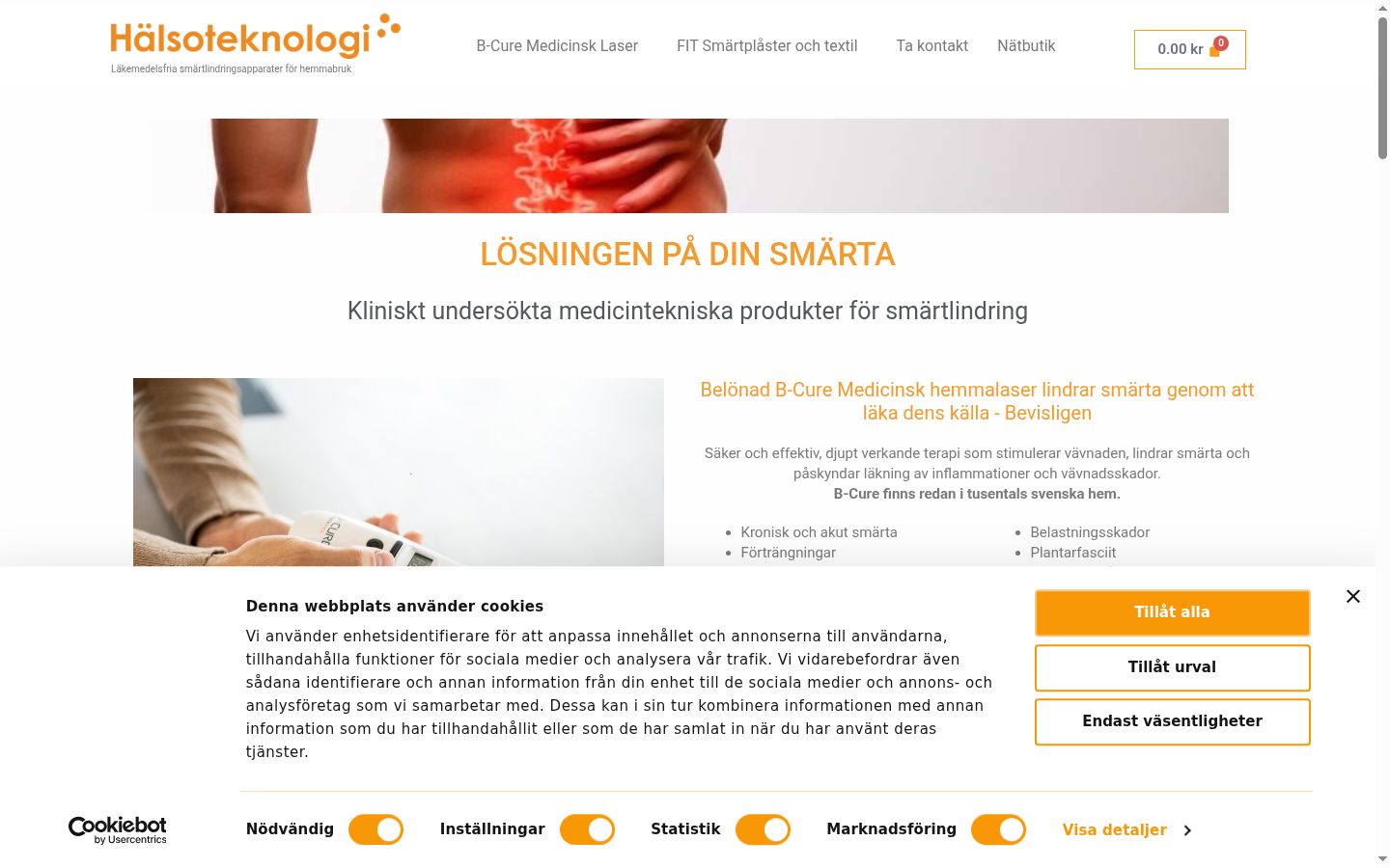 Zrzut ekranu banera zgody wyświetlanego przed jakąkolwiek interakcją