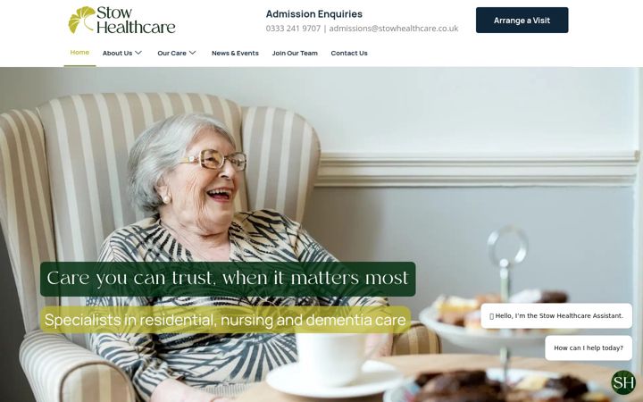 Screenshot of halsteadhall.co.uk