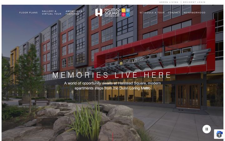 Screenshot of halsteadsquare.com