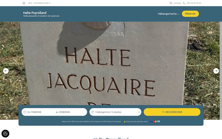 Screenshot of haltepuyrolland.fr
