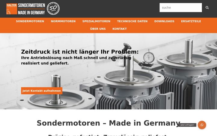 Screenshot of halter-motoren.de
