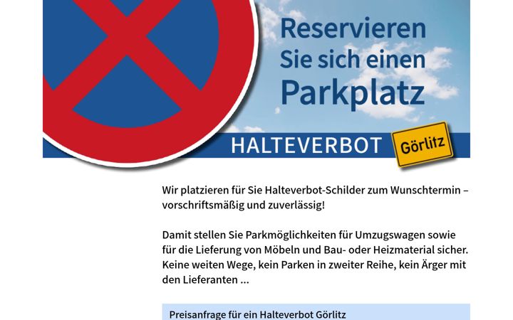 Screenshot of halteverbot-goerlitz.de