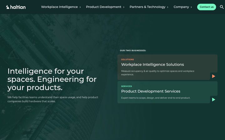 Screenshot of haltian.de