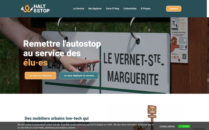 Screenshot of haltostop.fr