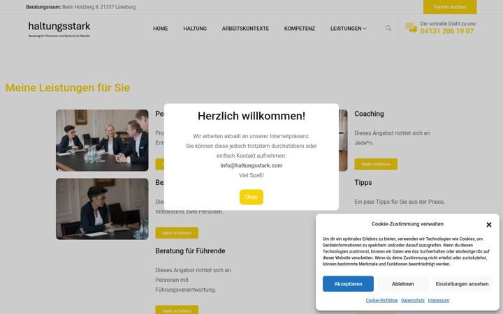 Screenshot of haltungsstark.de