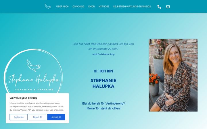Screenshot of halupka-coaching.de