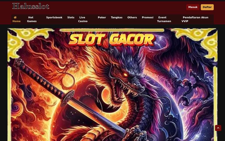 Screenshot of halusslot.net