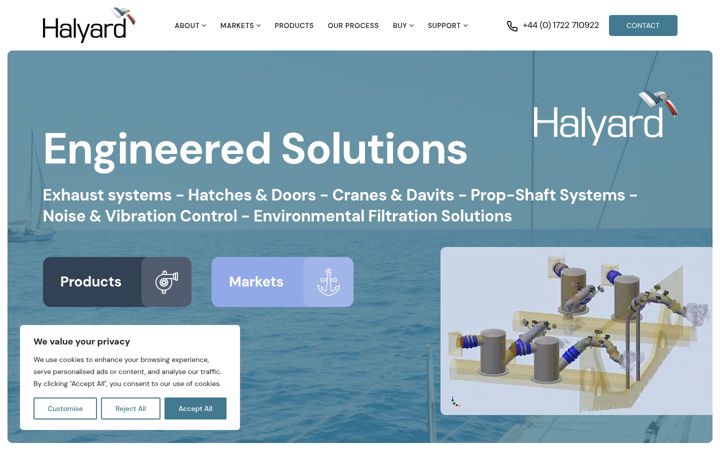 Screenshot of halyard.eu.com