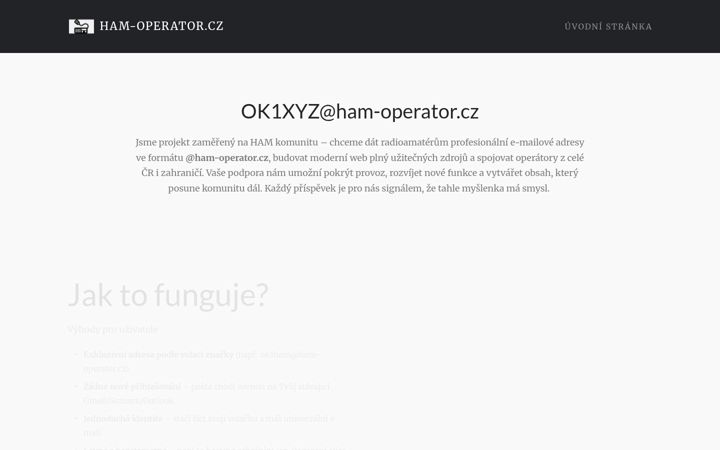 Screenshot of ham-operator.cz