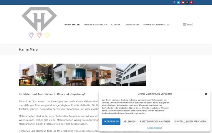 Screenshot of hama-maler.de