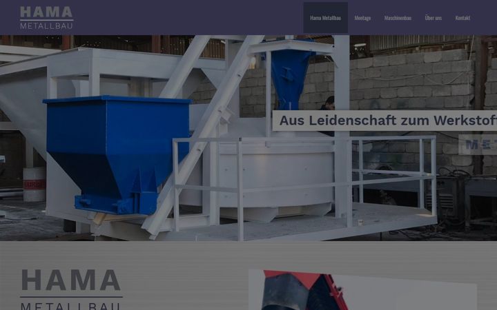 Screenshot of hama-metallbau.de