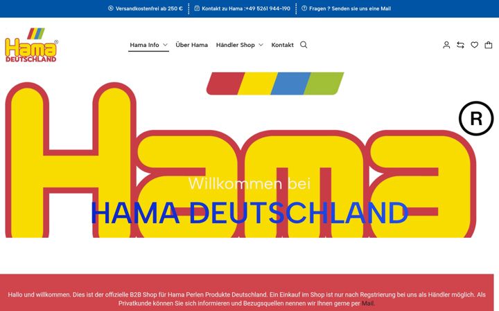 Screenshot of hama-perlen.de