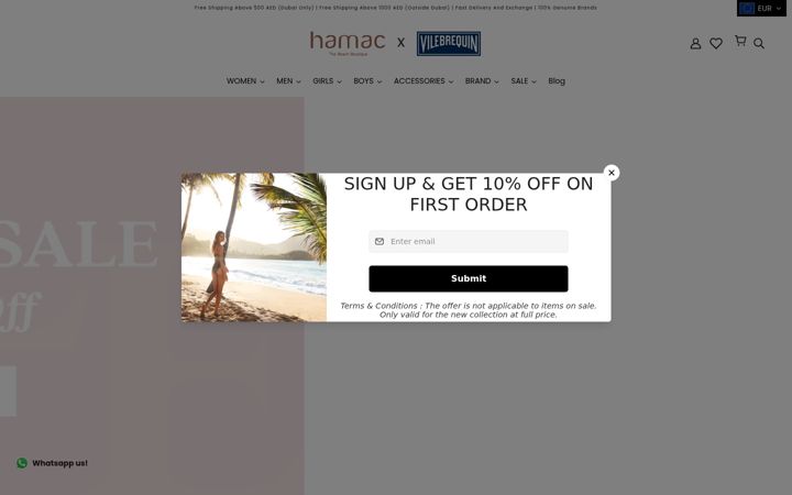 Screenshot of hamacdubai.com