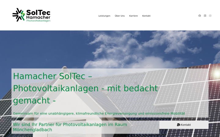 Screenshot of hamacher-soltec.de