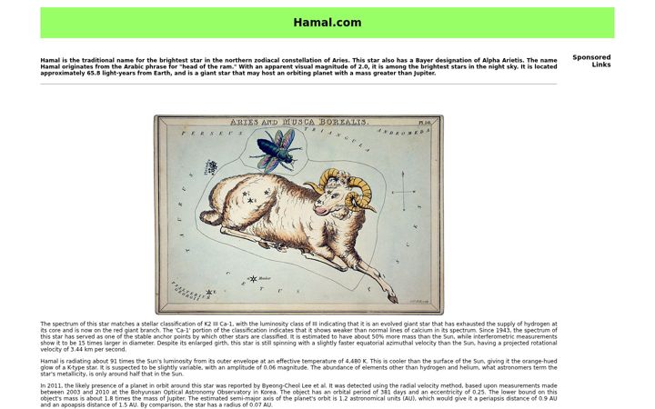 Screenshot of hamal.com