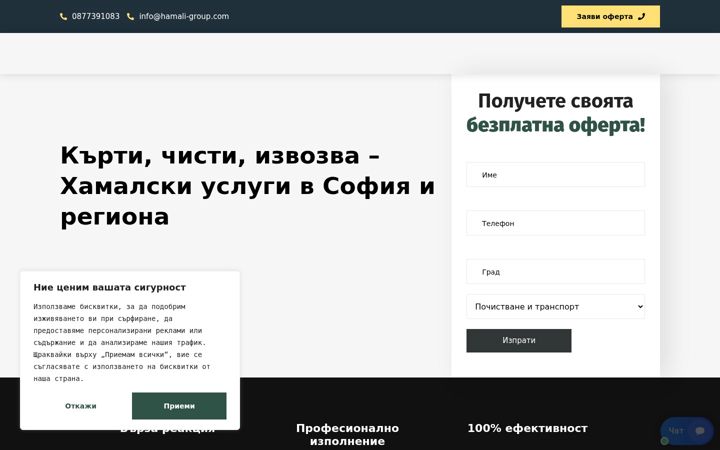 Screenshot of hamali-group.com