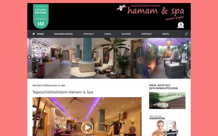 Screenshot of hamamfrankfurt.de