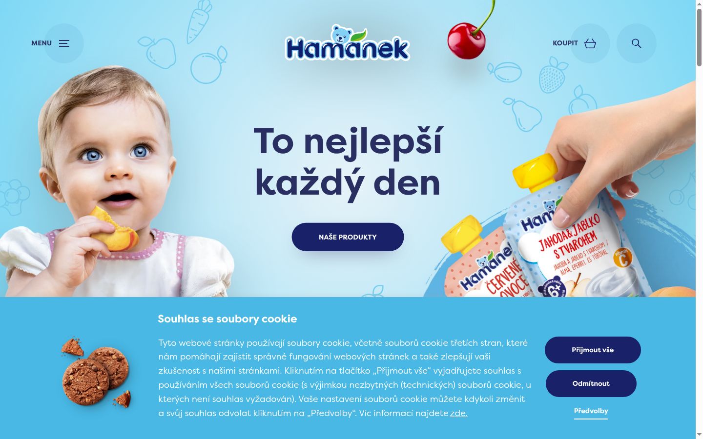 Screenshot του banner συγκατάθεσης που εμφανίστηκε πριν από οποιαδήποτε αλληλεπίδραση