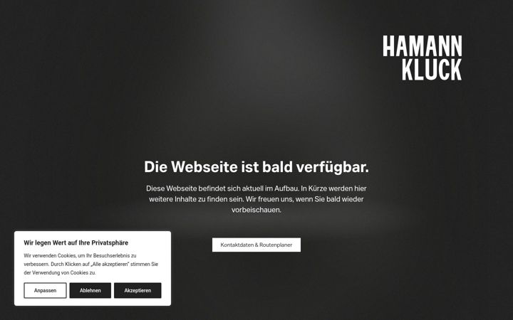 Screenshot of hamann-kluck.de