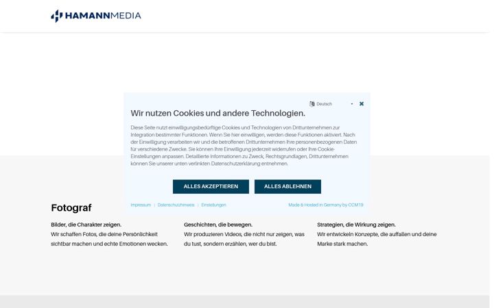 Screenshot of hamann.media