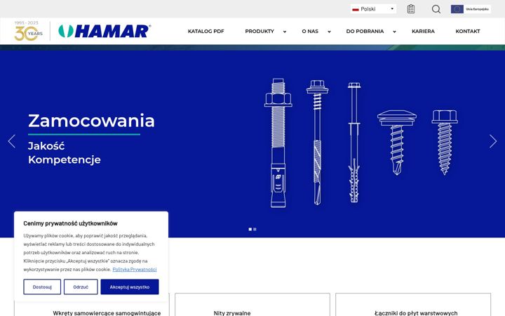 Screenshot of hamar.com.pl