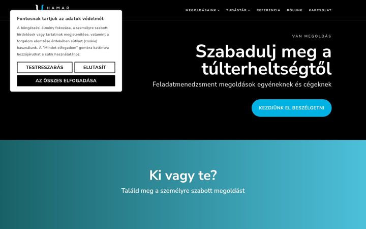 Screenshot of hamar.hu
