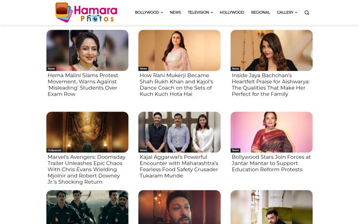 Screenshot of hamaraphotos.com