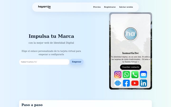 Screenshot of hamartiatec.com