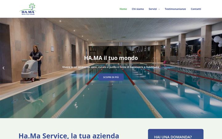 Screenshot of hamaservice.it