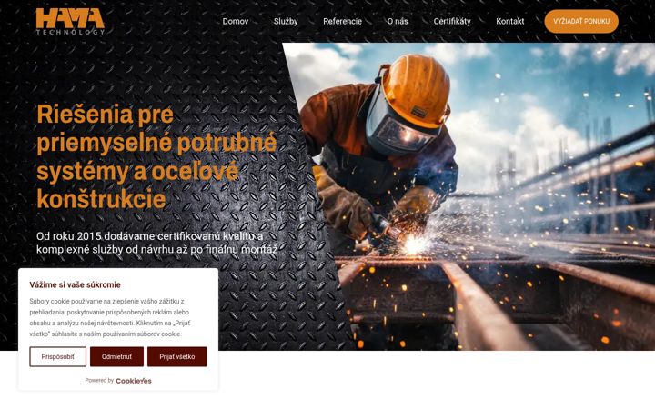 Screenshot of hamatechnology.sk