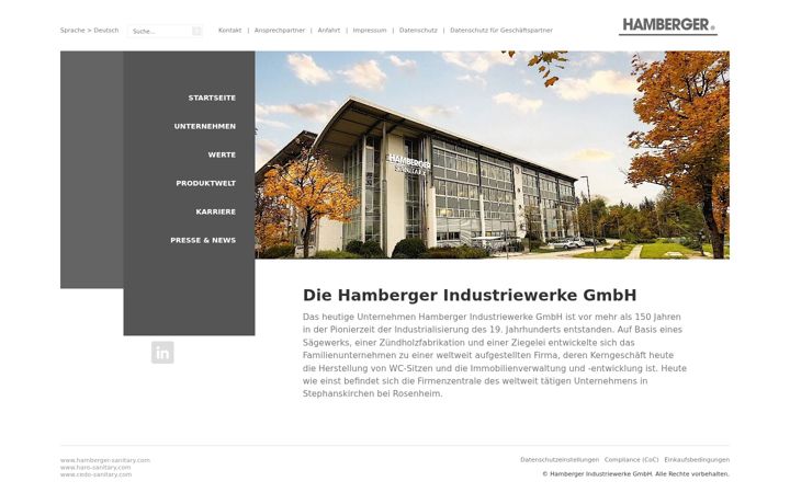 Screenshot of hamberger-medical.com