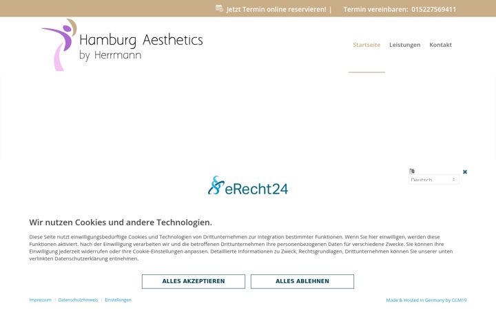 Screenshot of hamburg-aesthetics.de