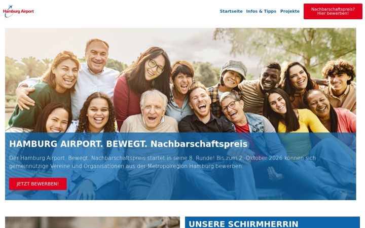 Screenshot of hamburg-airport-bewegt.de